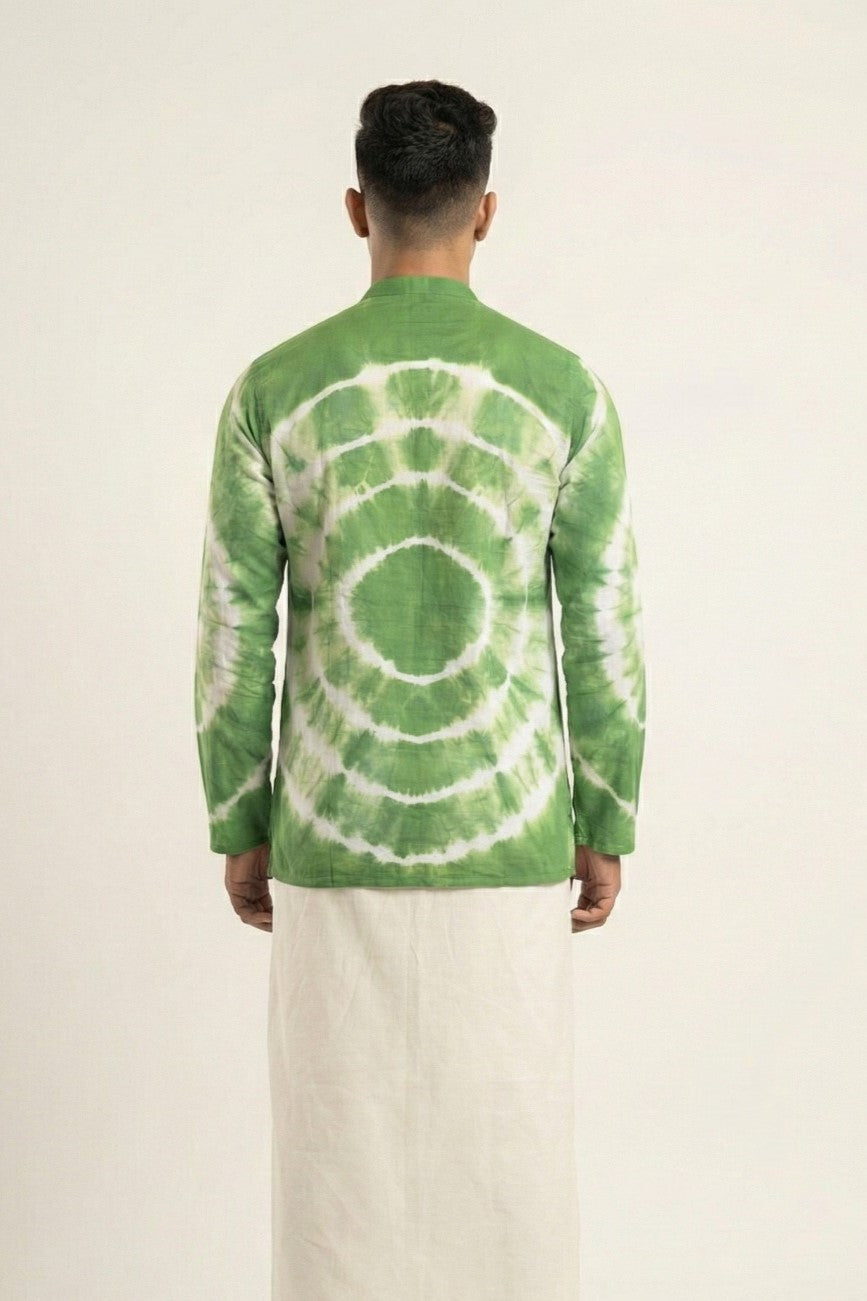 Green Tie & Dye Kurta