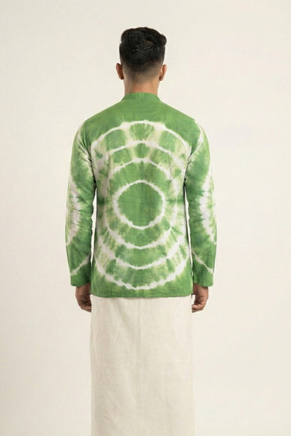 Green Tie & Dye Kurta