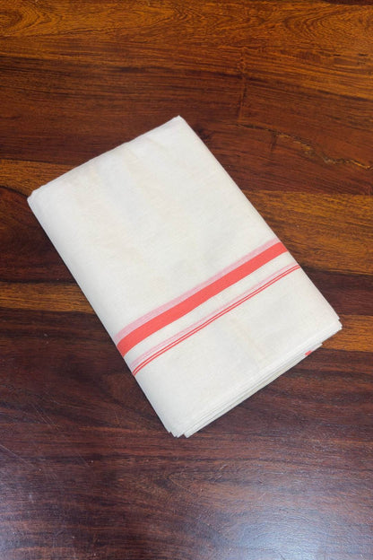 Puliyilakkara Orange Golden Border Saree