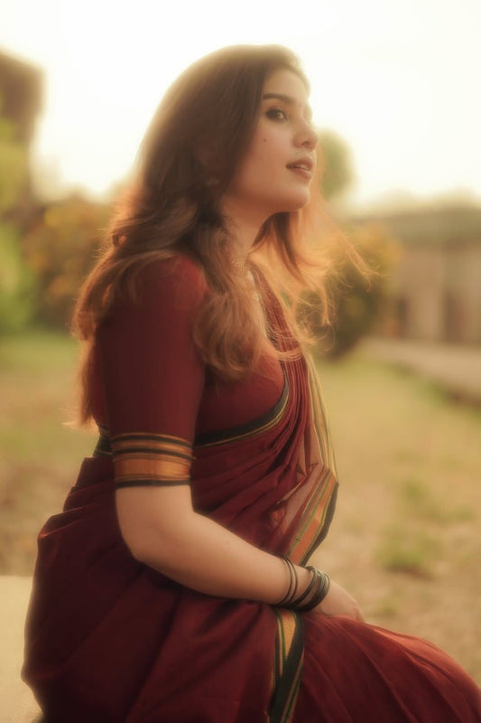 Narayanan pet Hadloom 3 Pcs Dhavani Set