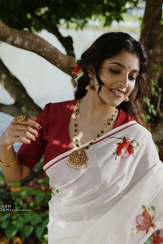 Maroon Chanderi Blouse