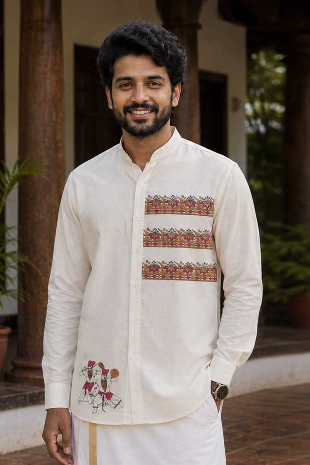 Velakali & Floral Print Shirt