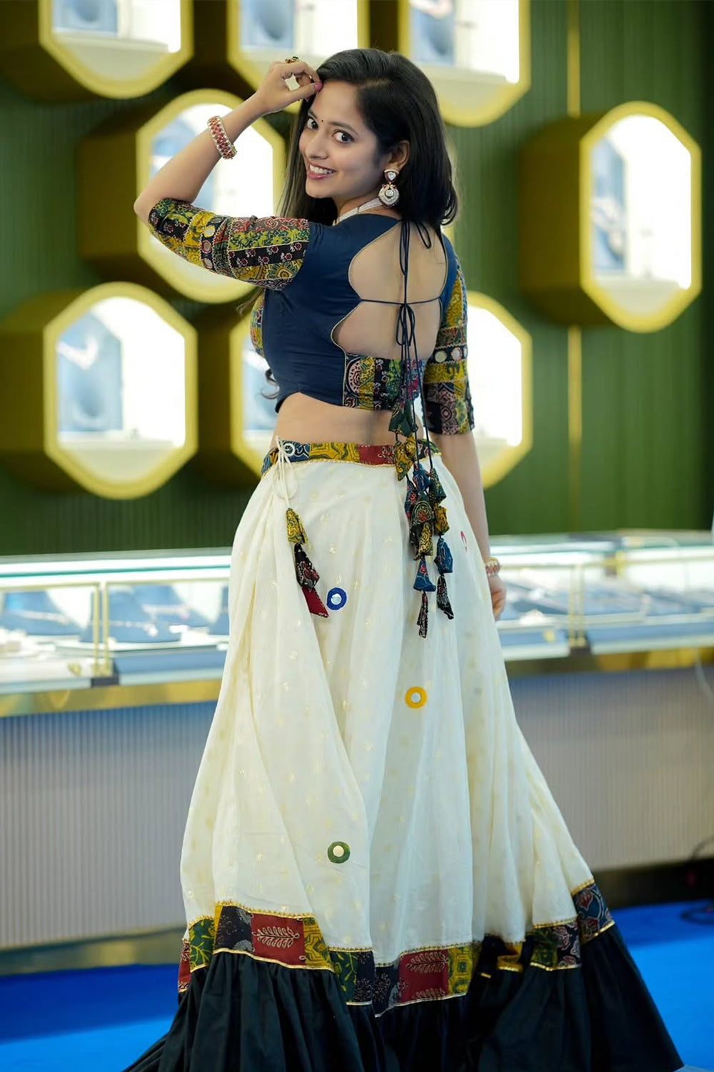 Navy Blue Chaniya Cholhy Skirt