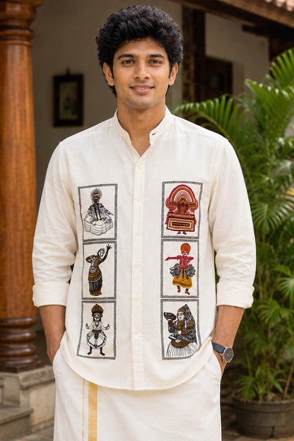 Kerala Artforms Chinnes Collar Shirt