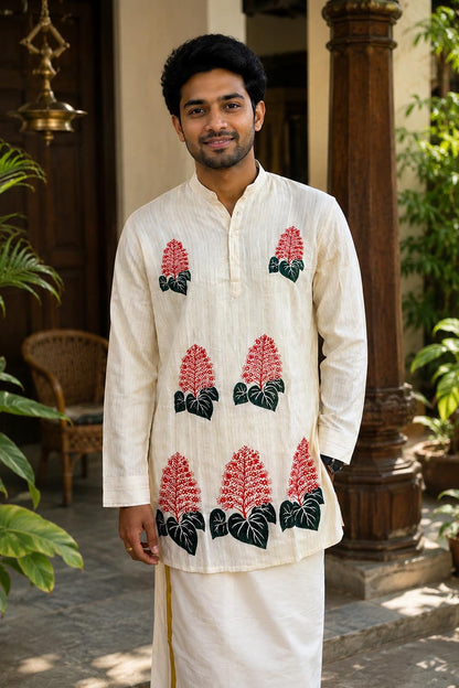 Krishna Kireedam Handpainted Kurta