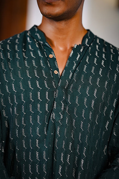 Green Dyed Long Kurta