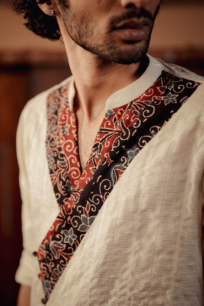 Offwhite Patch Kurta