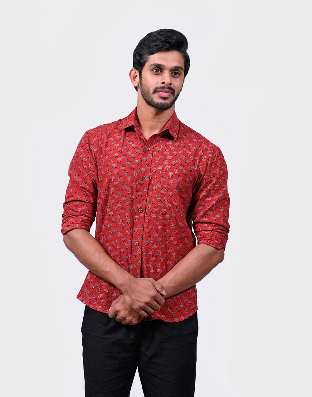 Cotton Rayon Shirt - Byhand I Indian Ethnic Wear Online I Sustainable  Fashion I Handmade Clothes