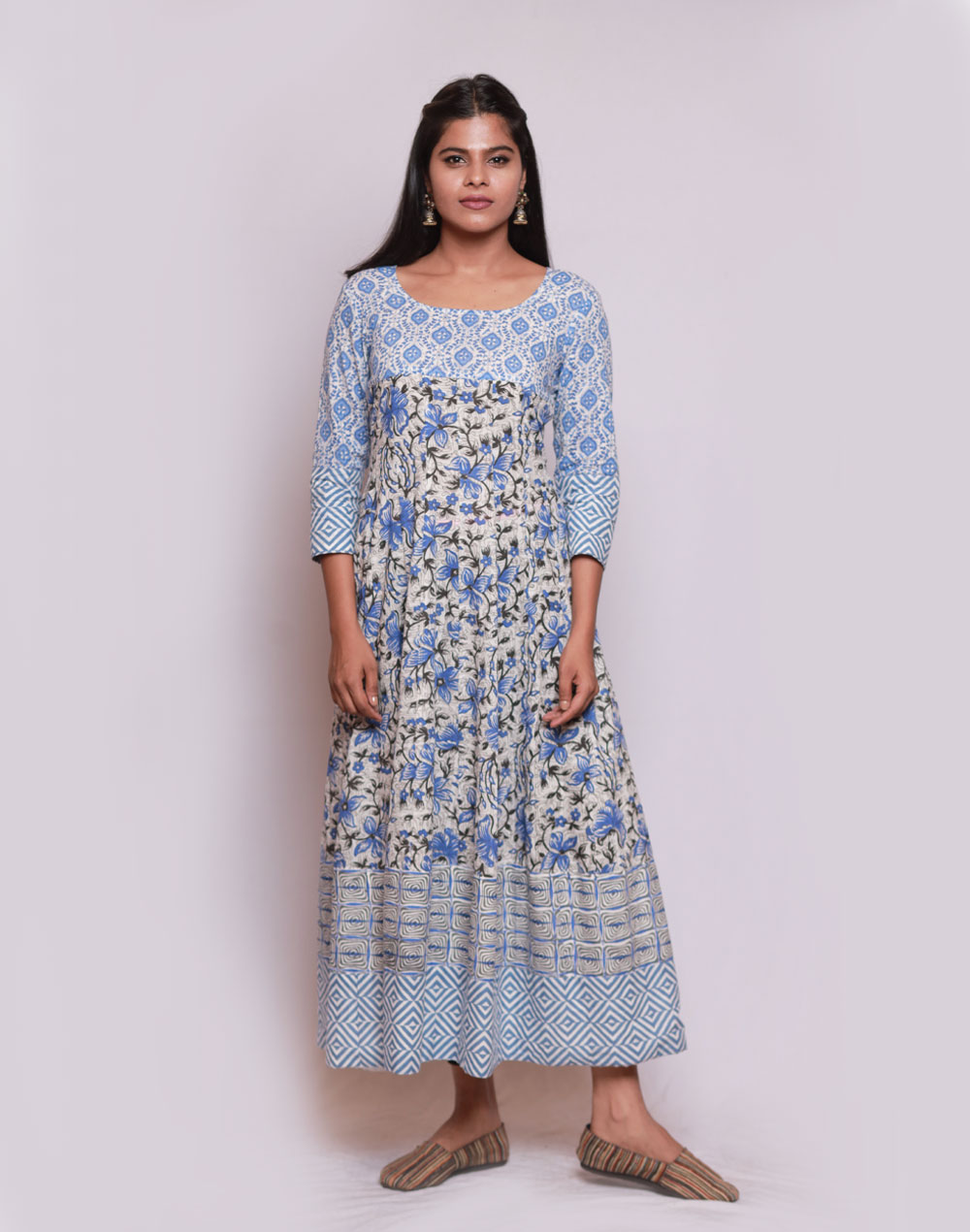 Cotton Printed Anarkali - Byhand I Indian Ethnic Wear Online I ...