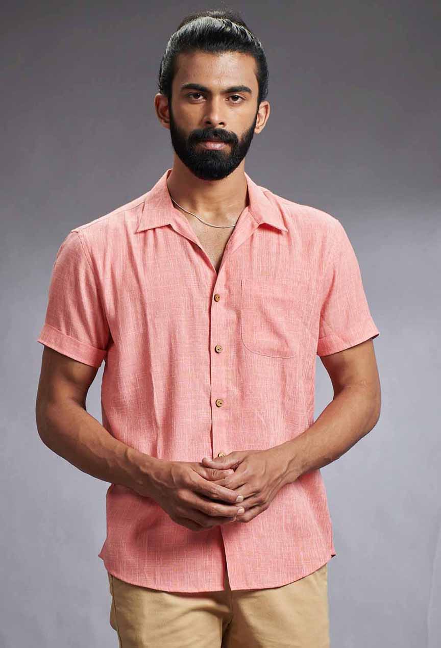 Slub Cotton Shirt - Byhand I Indian Ethnic Wear Online I Sustainable  Fashion I Handmade Clothes