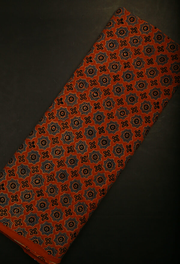 Orange cotton fabric