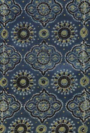 Floral Blue Printed Fabric