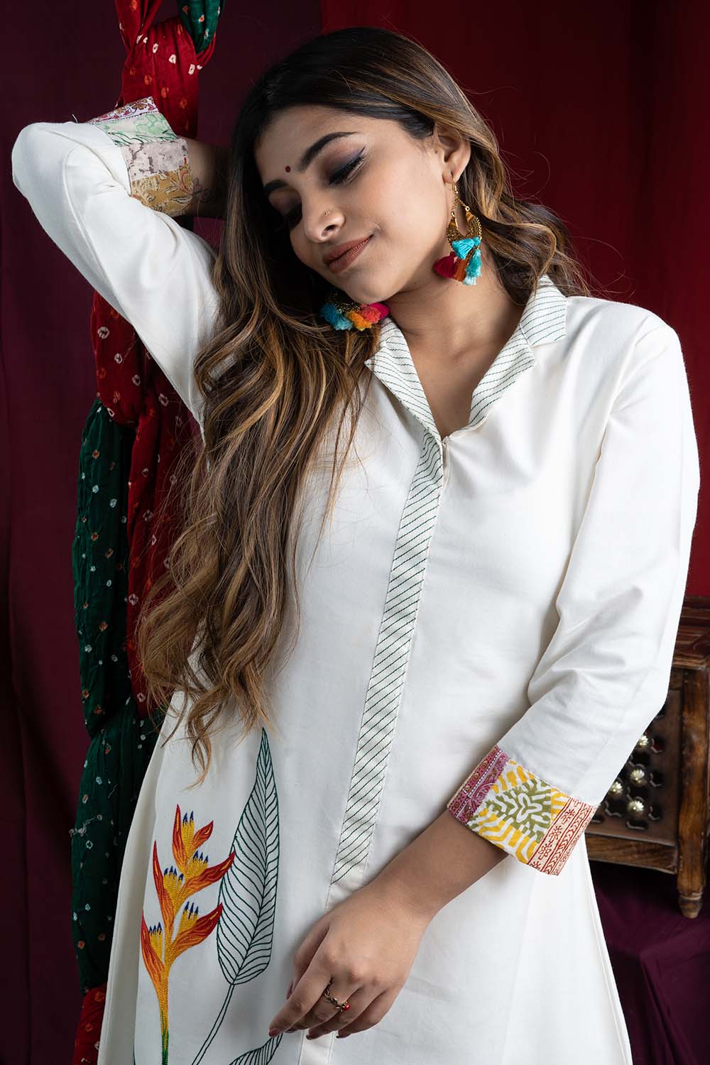 Kurti Set Online | Buy White Unique Stylish Kurti with Salwar