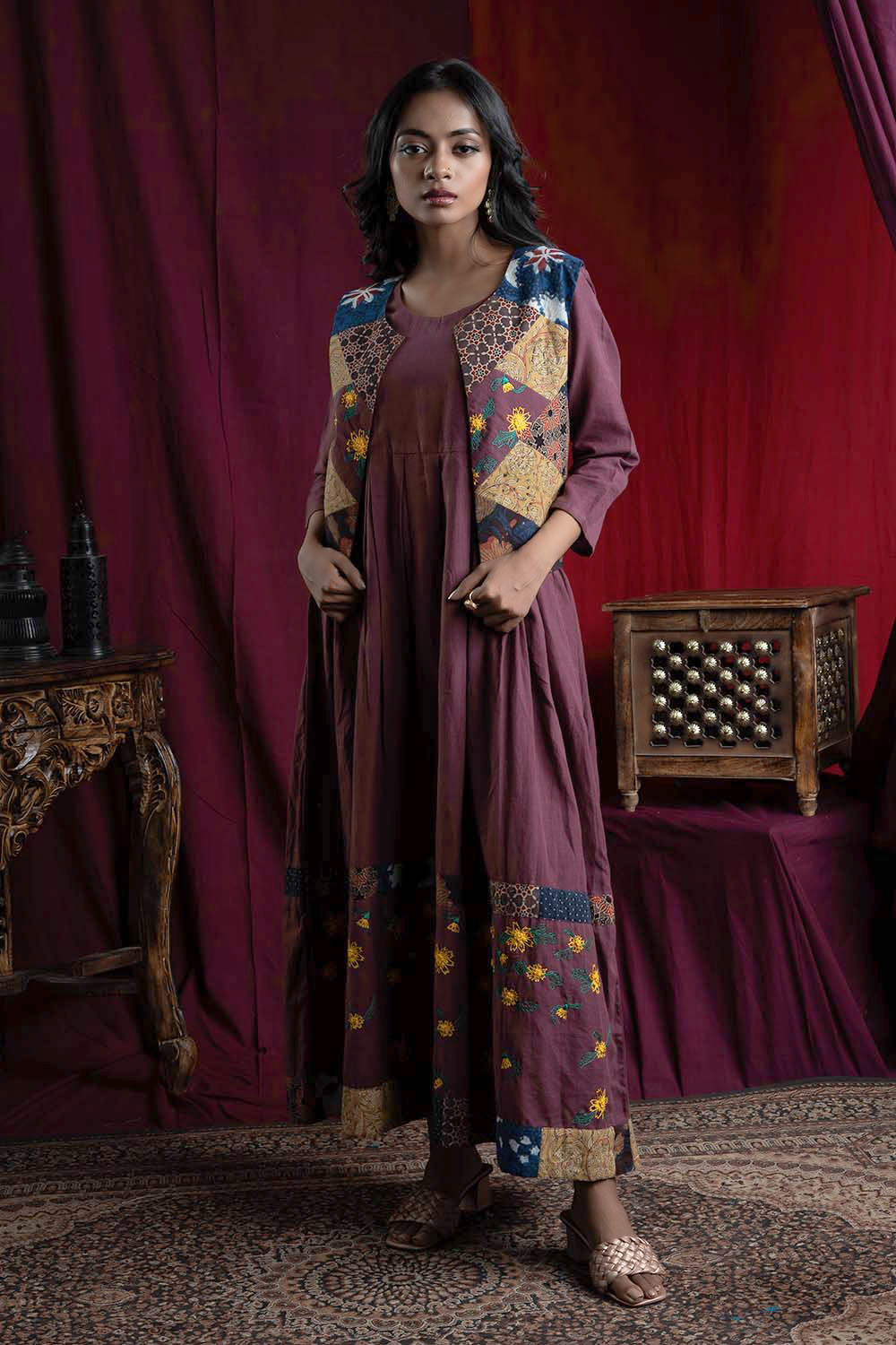 BEST DESIGNER Women Ethnic Dress Purple, Pink, Yellow Dress - Buy BEST  DESIGNER Women Ethnic Dress Purple, Pink, Yellow Dress Online at Best  Prices in India | Flipkart.com