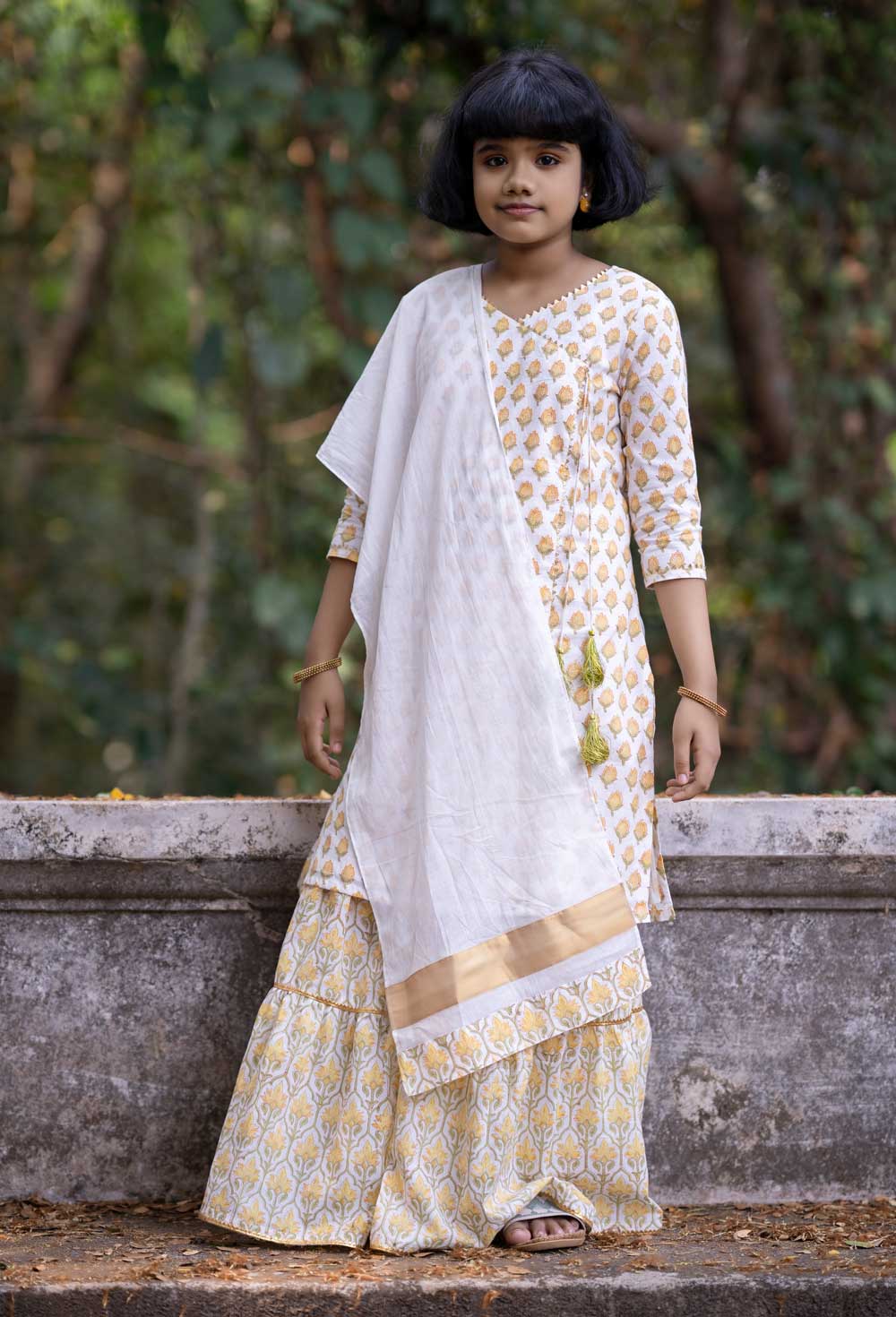 Buy BCZ STYLE Women Regular Fit Flared Traditional Ethnic Solid White Rayon  Sharara Gharara Online at Best Prices in India - JioMart.