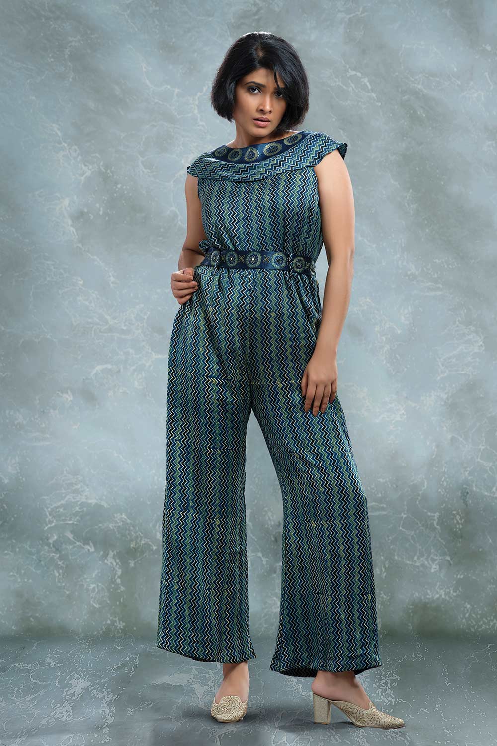 Buy Teal Jumpsuits &Playsuits for Women by The Dry State Online | Ajio.com