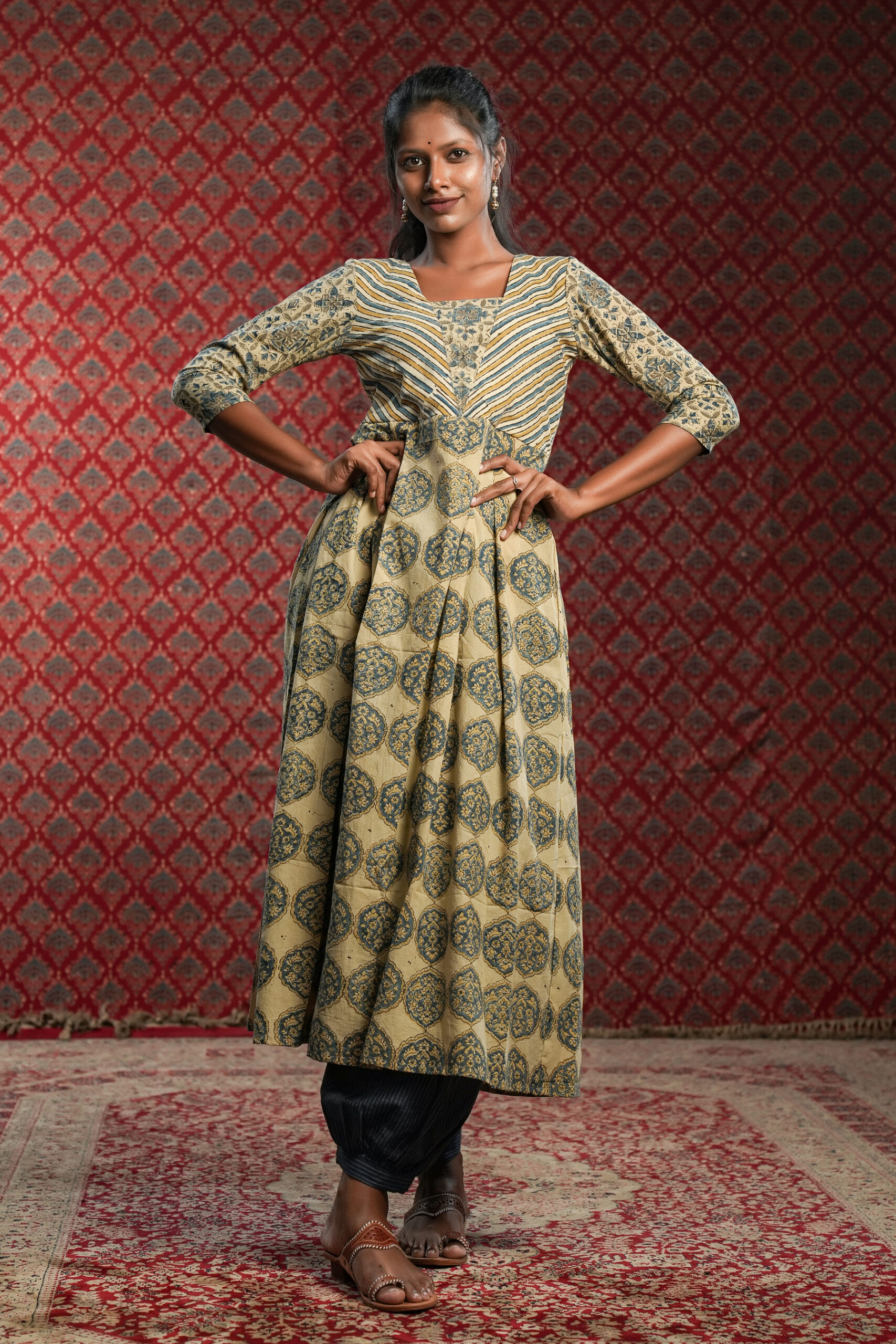 Box pleated gown – samantchauhan